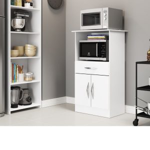 Balcão Forno e Micro 2 portas 1 gaveta Branco - Ref. 509