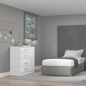 Cômoda Gaya 4 Gavetas 1 Portas - Ref. 2009