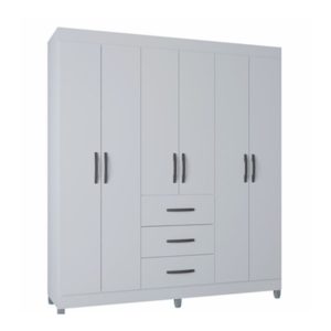 Roupeiro Sevilha 6 Portas 3 Gavetas - Ref. A953.33