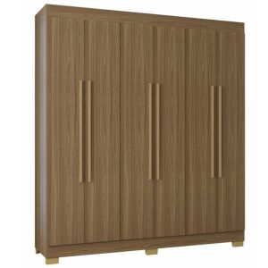 Roupeiro Tóquio 6 portas - Ref. A999.99  Cor: Castanho