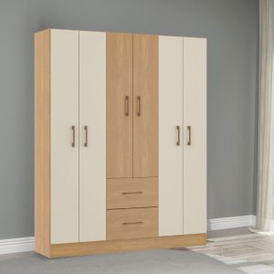 Guarda-Roupa Eros 6 Portas e 2 Gavetas - REF.8006