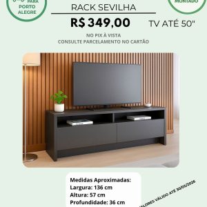 Rack Sevilha para TV até 50"