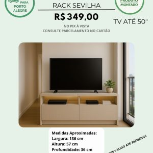 Rack Sevilha para TV até 50"