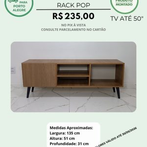 Rack Pop para TV até 55" com 1 Porta