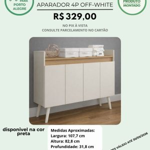 Aparador 4 portas off-White