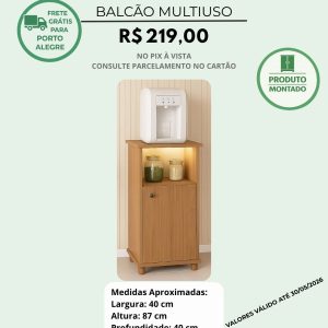 Balcão Multiuso para Bebedor com 1 porta