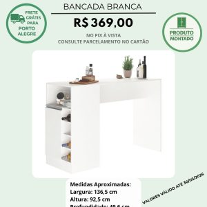 Bancada Ilha 1 porta - Branco