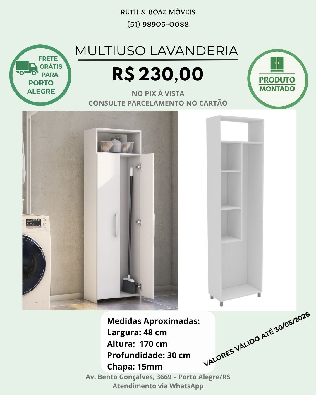 Armário Multiuso Lavanderia