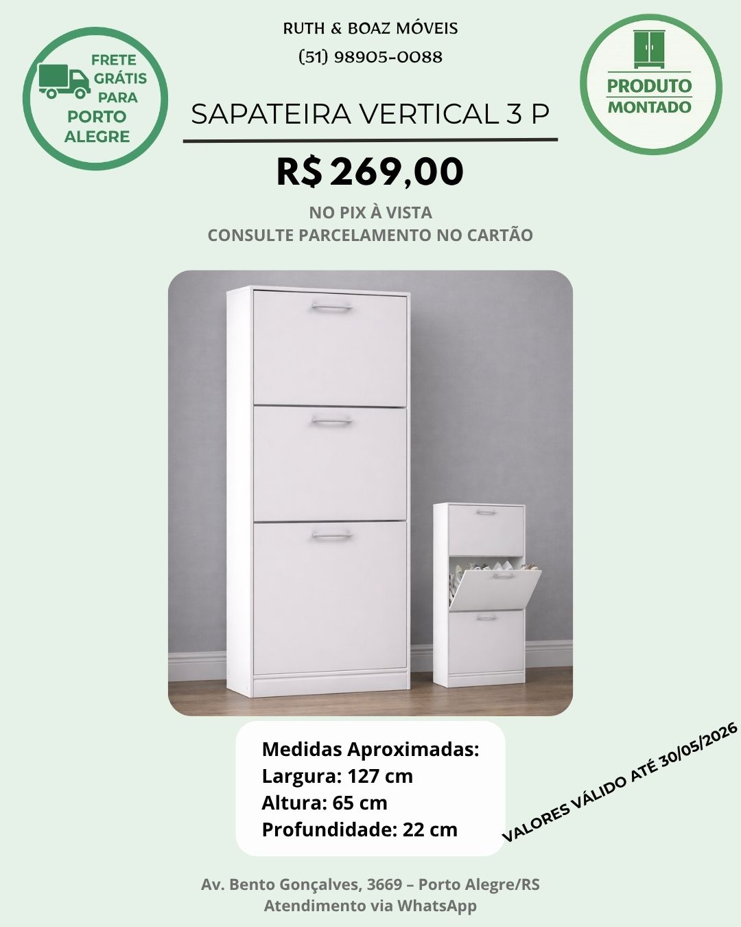 Sapateira Vertical 3 portas
