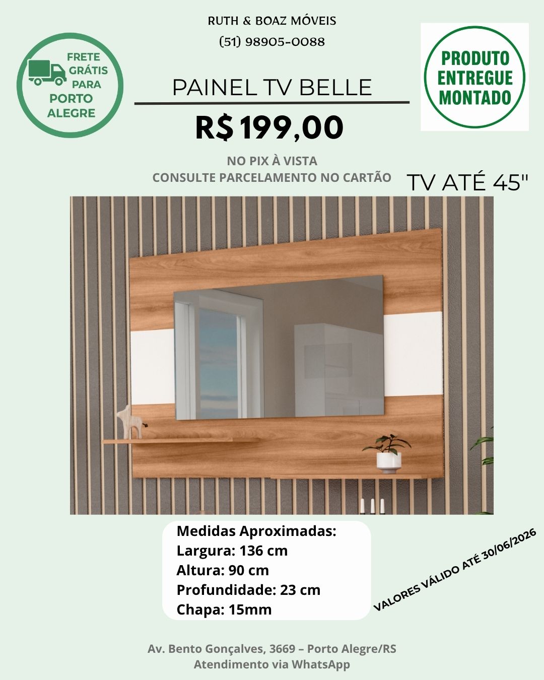 Painel TV Belle