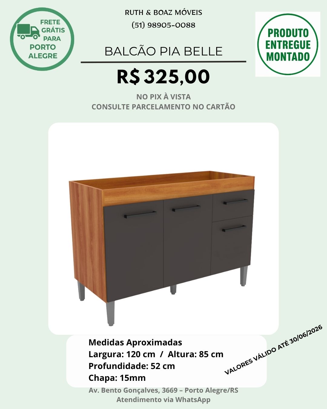 Balcão Pia Belle